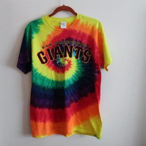NWOT SF Giants Tie-Dye Rainbow Edition T-Shirt  (Mens) S
